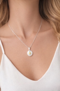 Daisy Bloom Minimal Kolye – 925 Ayar Gümüş